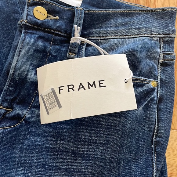 Frame Le High Raw Hem Ankle Straight Leg Jeans NWT - Picture 8 of 11
